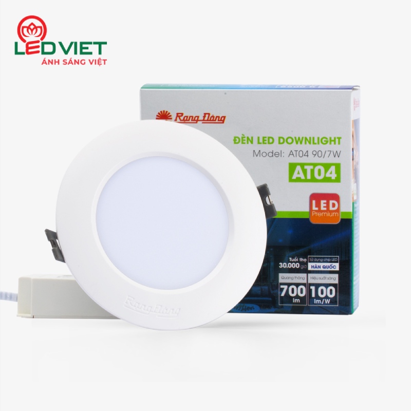 Đèn LED Âm Trần 7W Rạng Đông D AT04L 90/7W