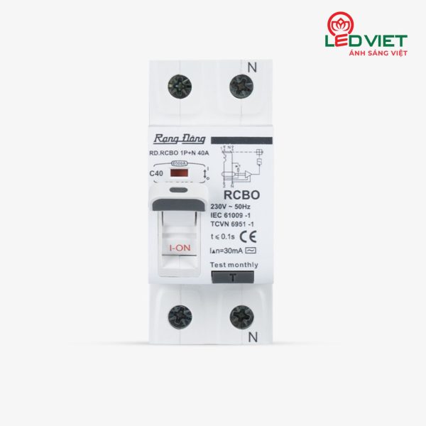 Aptomat chống giật RD.RCBO 1P+N 40A