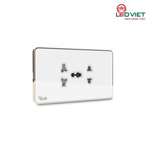 Ổ cắm âm tường cao cấp OCAT04K 2C/16A trắng