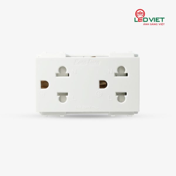 Hạt ổ cắm âm tường HOC03 2C/16A