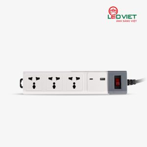 Ổ cắm điện OC02.USB-C 3C/10A (3M)